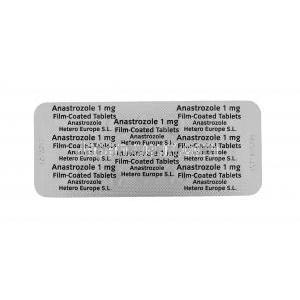 ジェネリックアリミデックス, アナストロゾール 1mg　28錠　シート情報